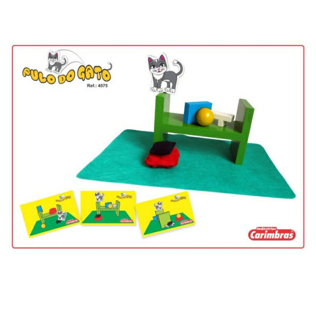 Jogo Pulo do Gato Material Pedagógico Didático Pedagógico - Bambinno -  Brinquedos Educativos e Materiais Pedagógicos