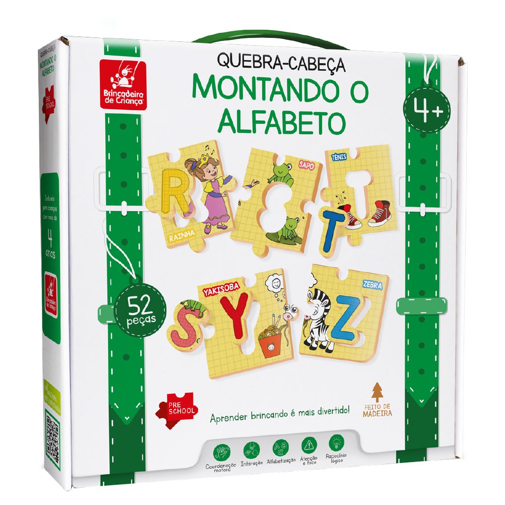 Jogo Educativo Infantil Alfabeto Abc Brinquedos Inteligencia