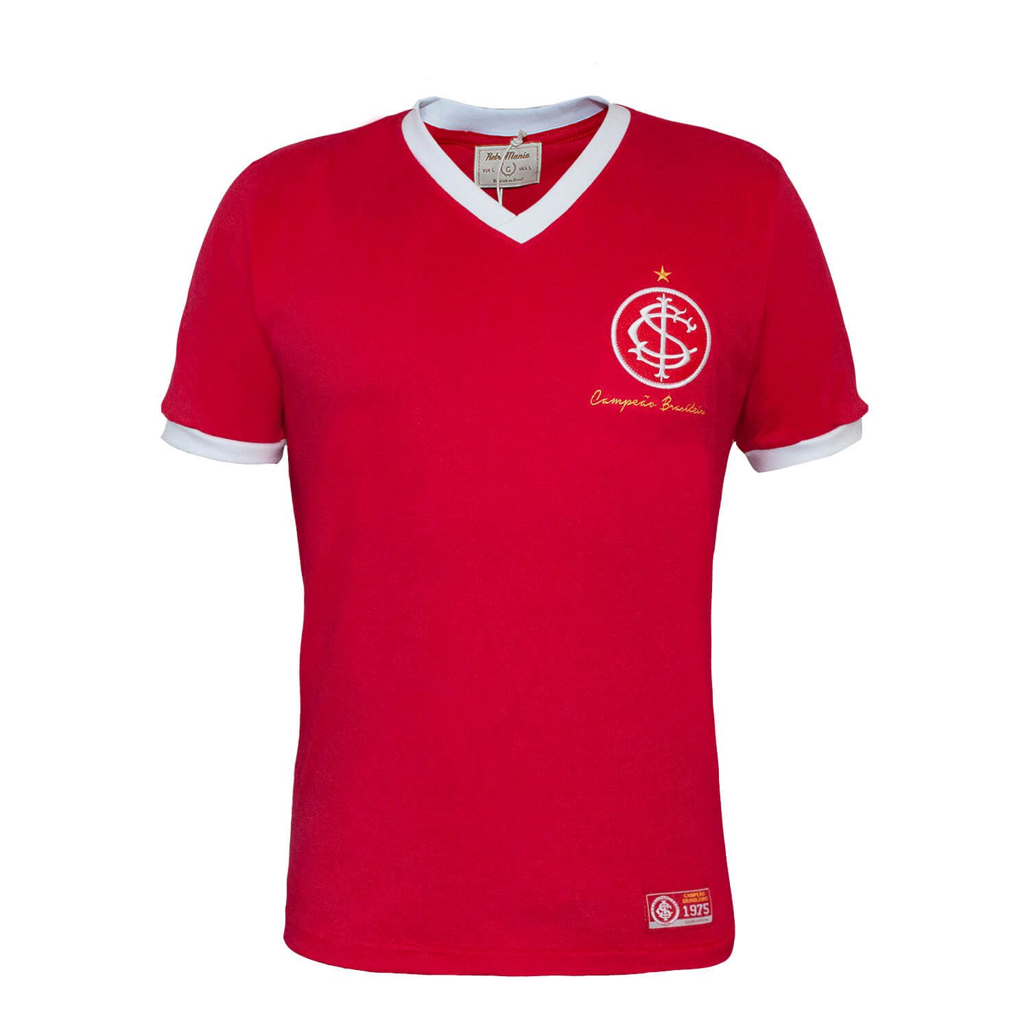 Camiseta Internacional Retrô Mania 1975 Feminina - Vermelho