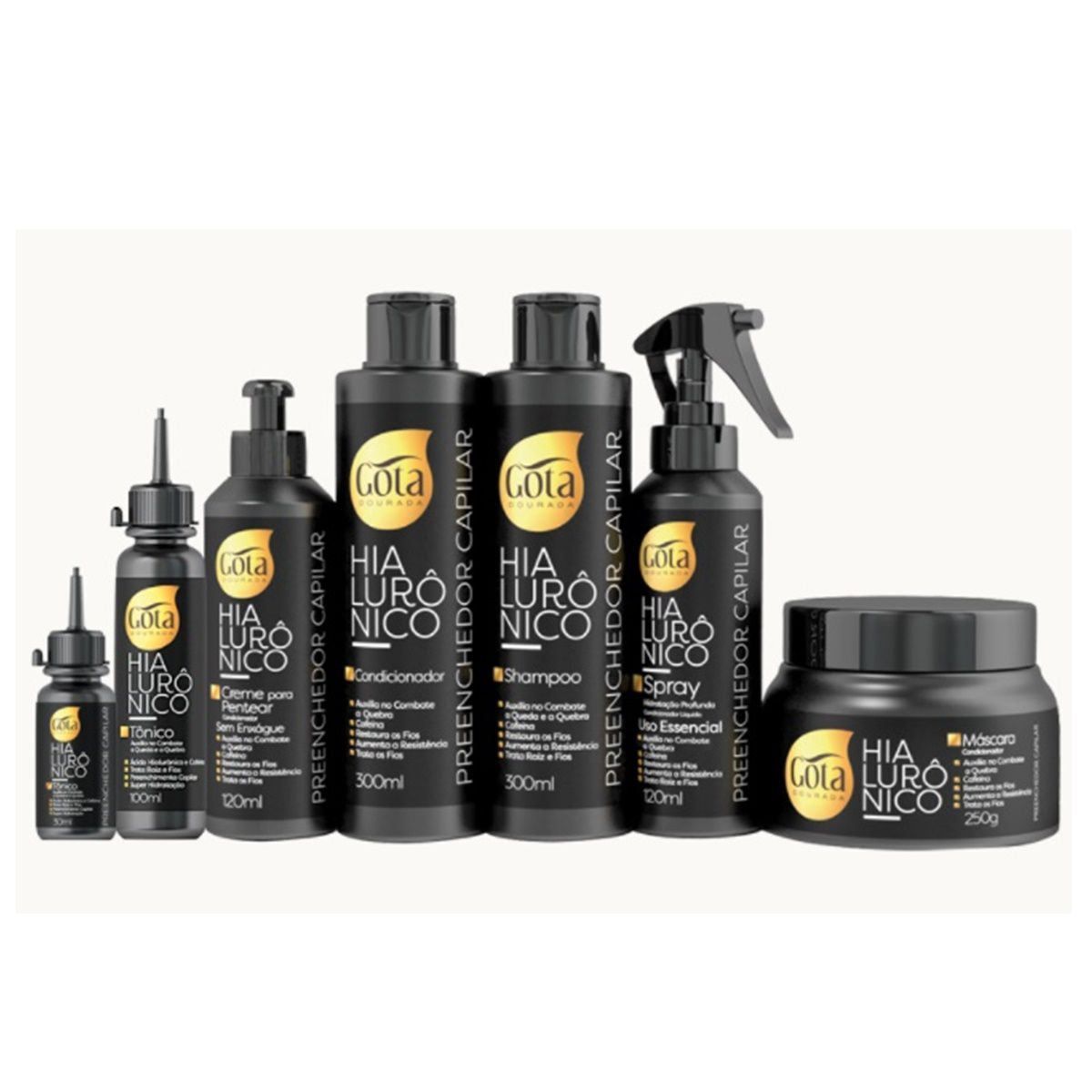 Máscara Gota Dourada Hialuronico 250g Bia Perfumaria