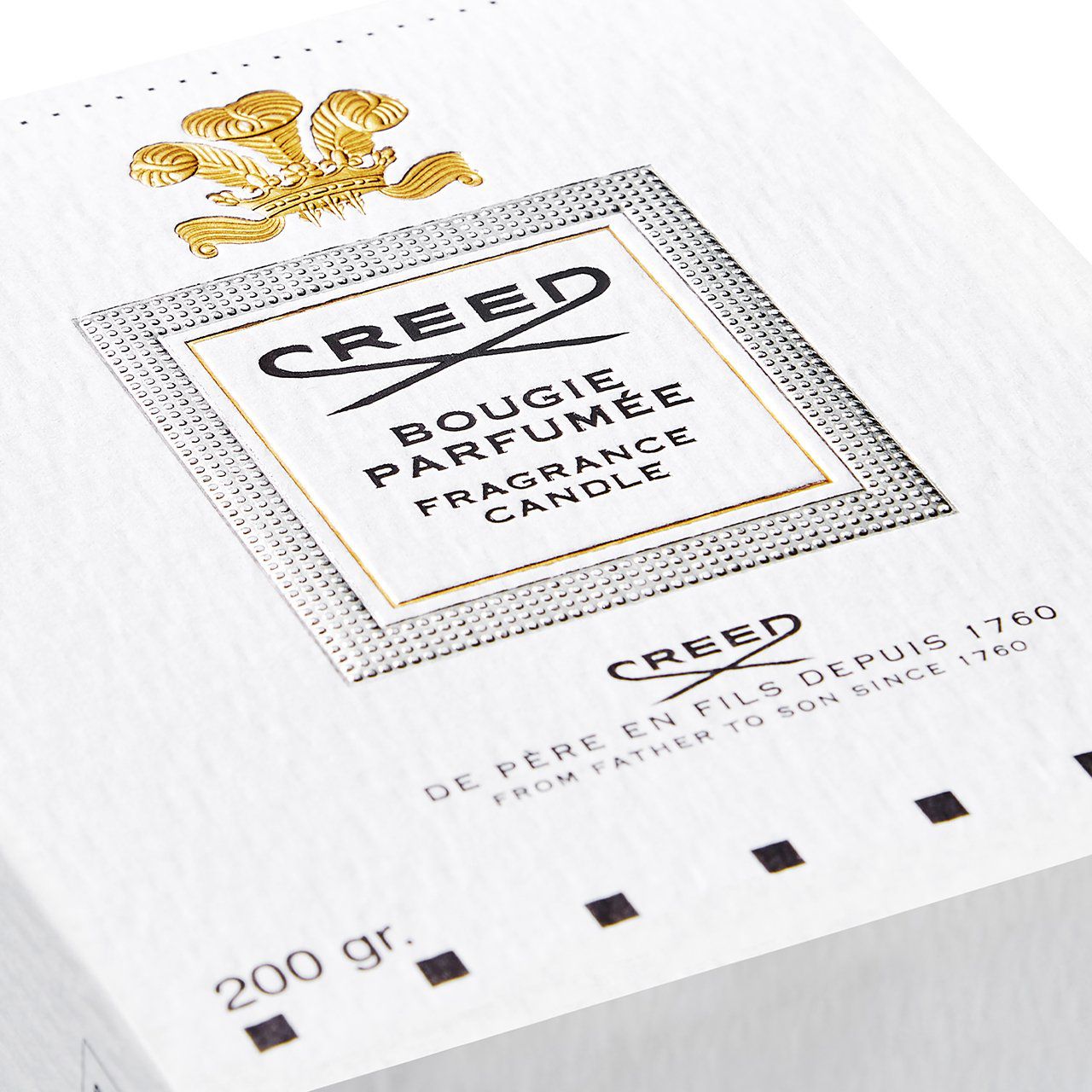 CREED GREEN IRISH TWEED CANDLE 200ML LUXURY BRANDS