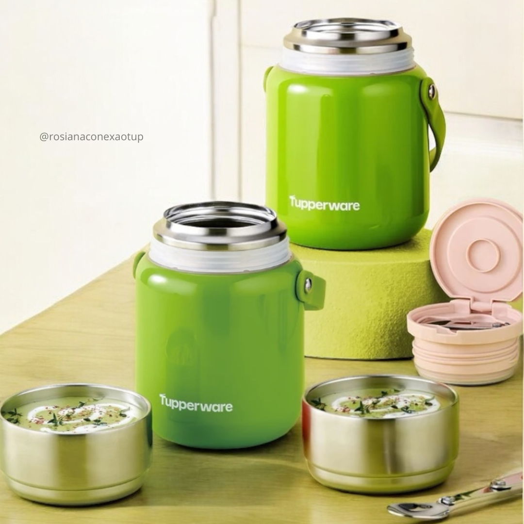 Tupperware Pote Térmico com Colher 1L - Loja Tupperware ChefeWare