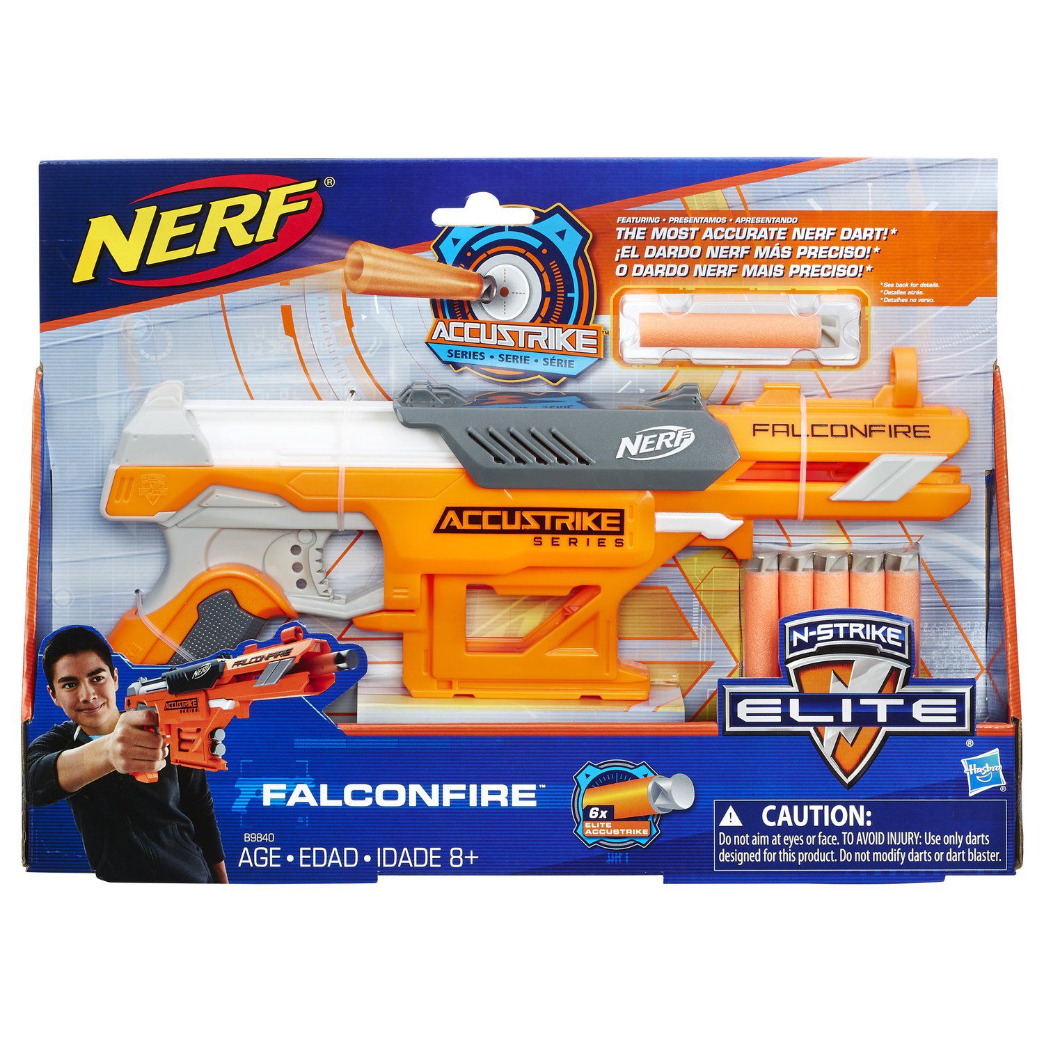 Lança Dardo Nerf Accustrike Raptorstrike - Hasbro em Promoção na