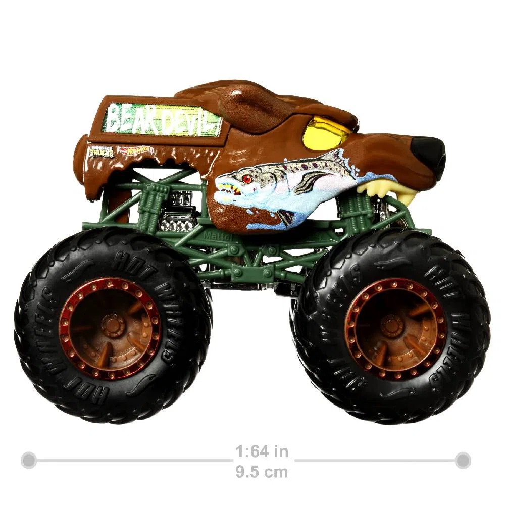 Carrinho Hot Wheels Monster Trucks Bear Devil HCP39 Pronta Entrega