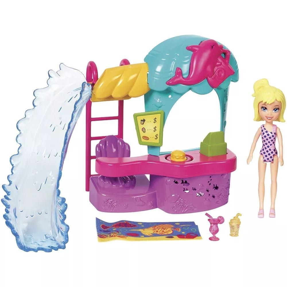 Playset - Polly Pocket - Polly e Shani - Caminhão de Sorvete