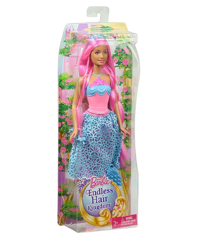 Boneca Barbie Princesa Cabelo Longo Rosa - Mattel - Promoção Natal das ...