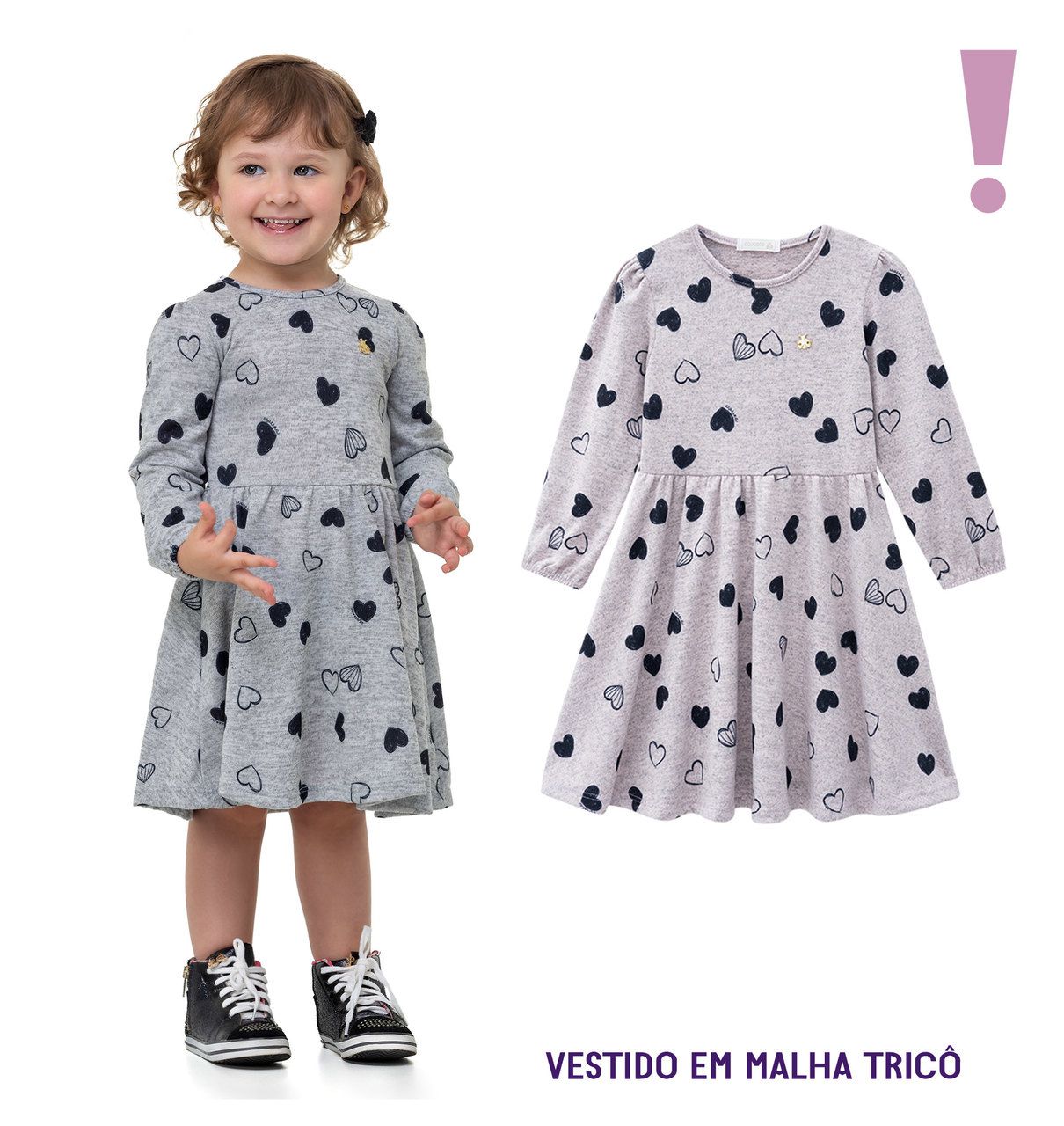 Vestido Açucena - Corações - Roupas para Bebê | Infantil | juvenil