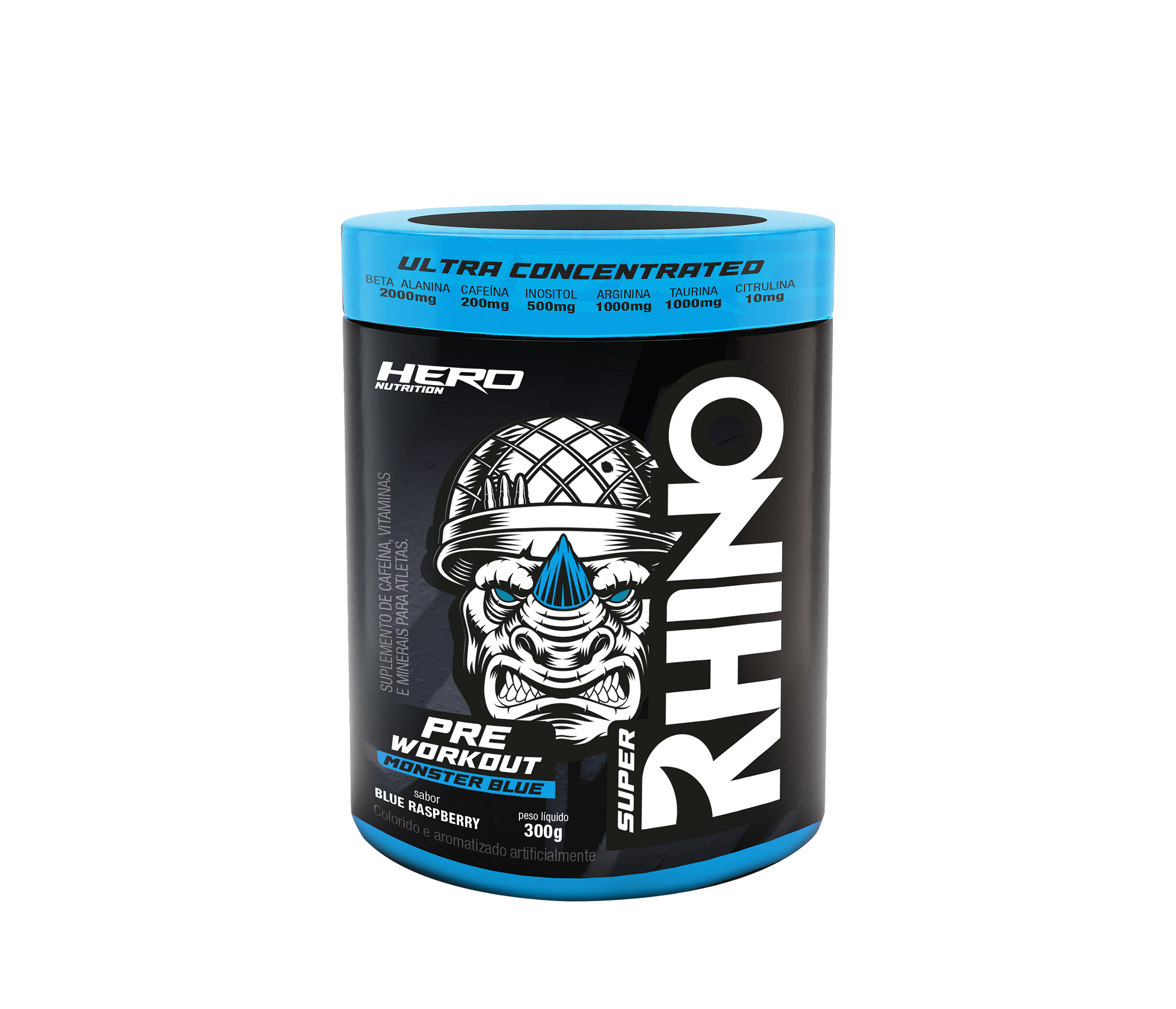 Rhino Pre Workout Hero Nutrition Biomax Suplementos a evolução em