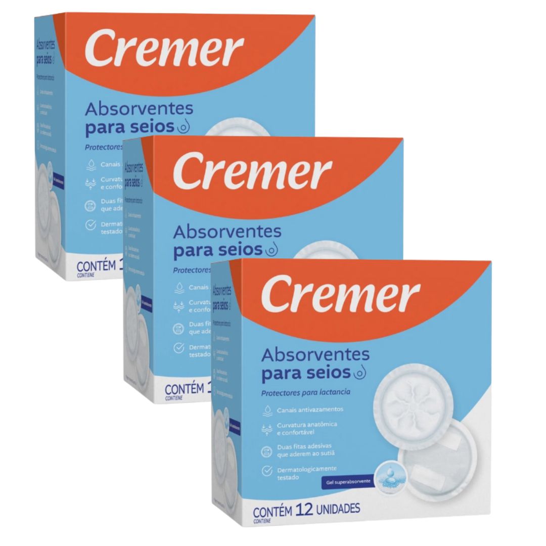 Protectores para Lactancia Cremer - Cont. 12 unidades