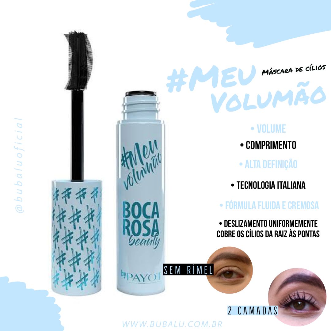 Máscara para cílios #MeuVolumao - Boca Rosa - Bubalú loja de beleza