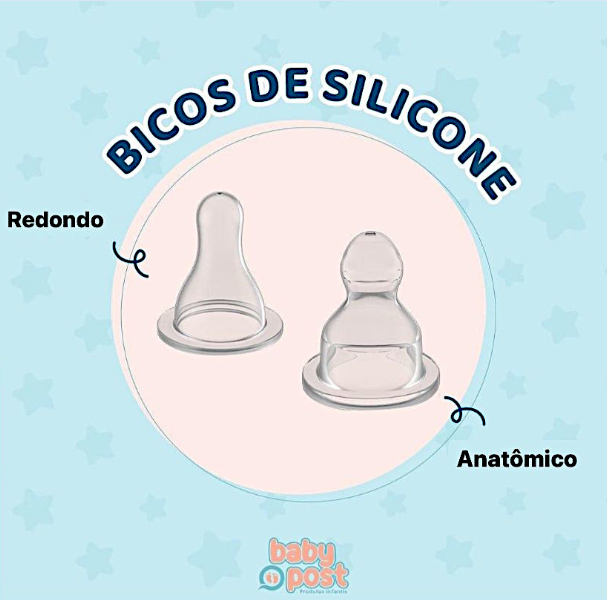Bico de Mamadeira Silicone Anatômico Blister Caixa c/12 Bicos - Baby ...