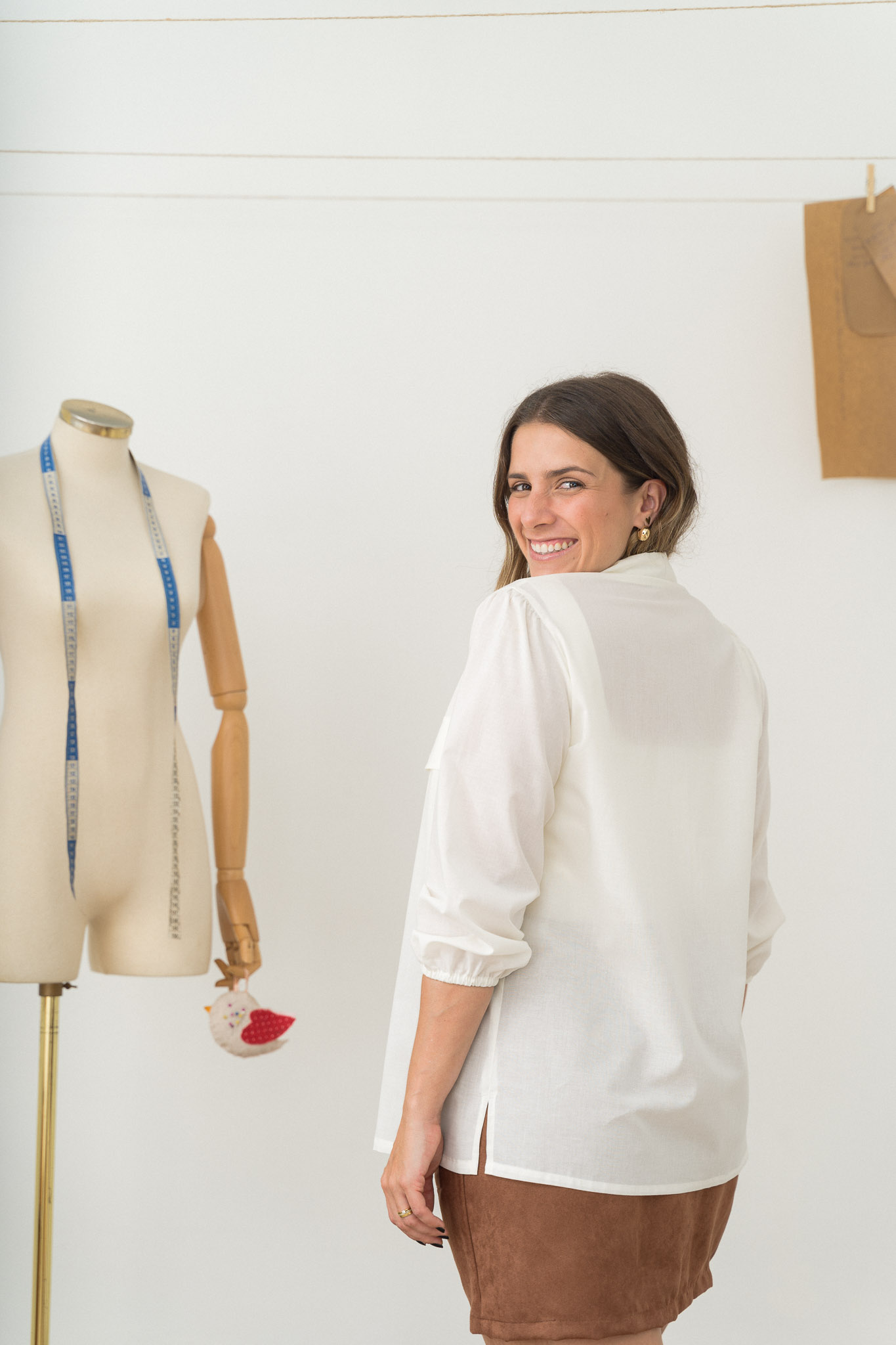 camisa social manga bufante