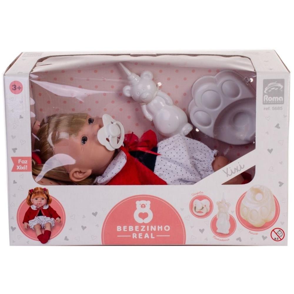 Boneco Bebe Bebezinho Real Menino Reborn Faz Xixi - Roma com o