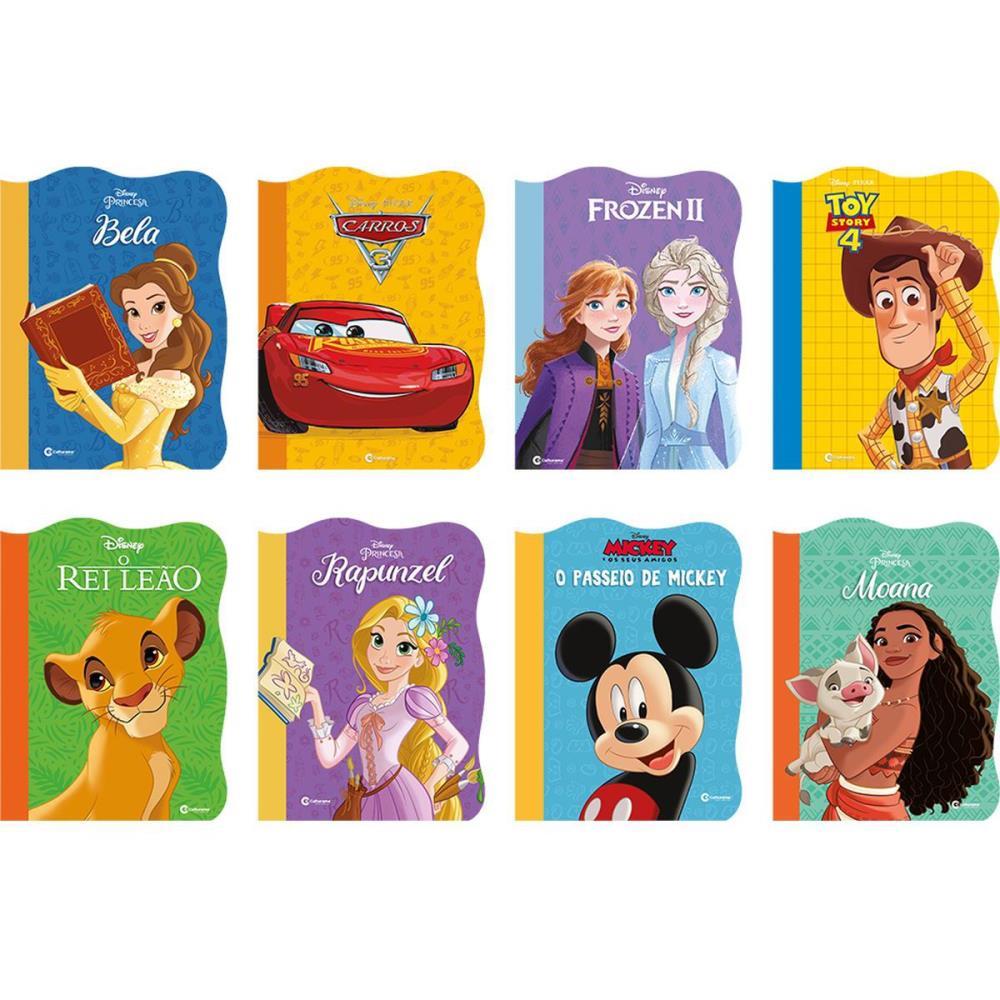 Kit Livros De Colorir 365 Desenhos Disney Pixar Princesas