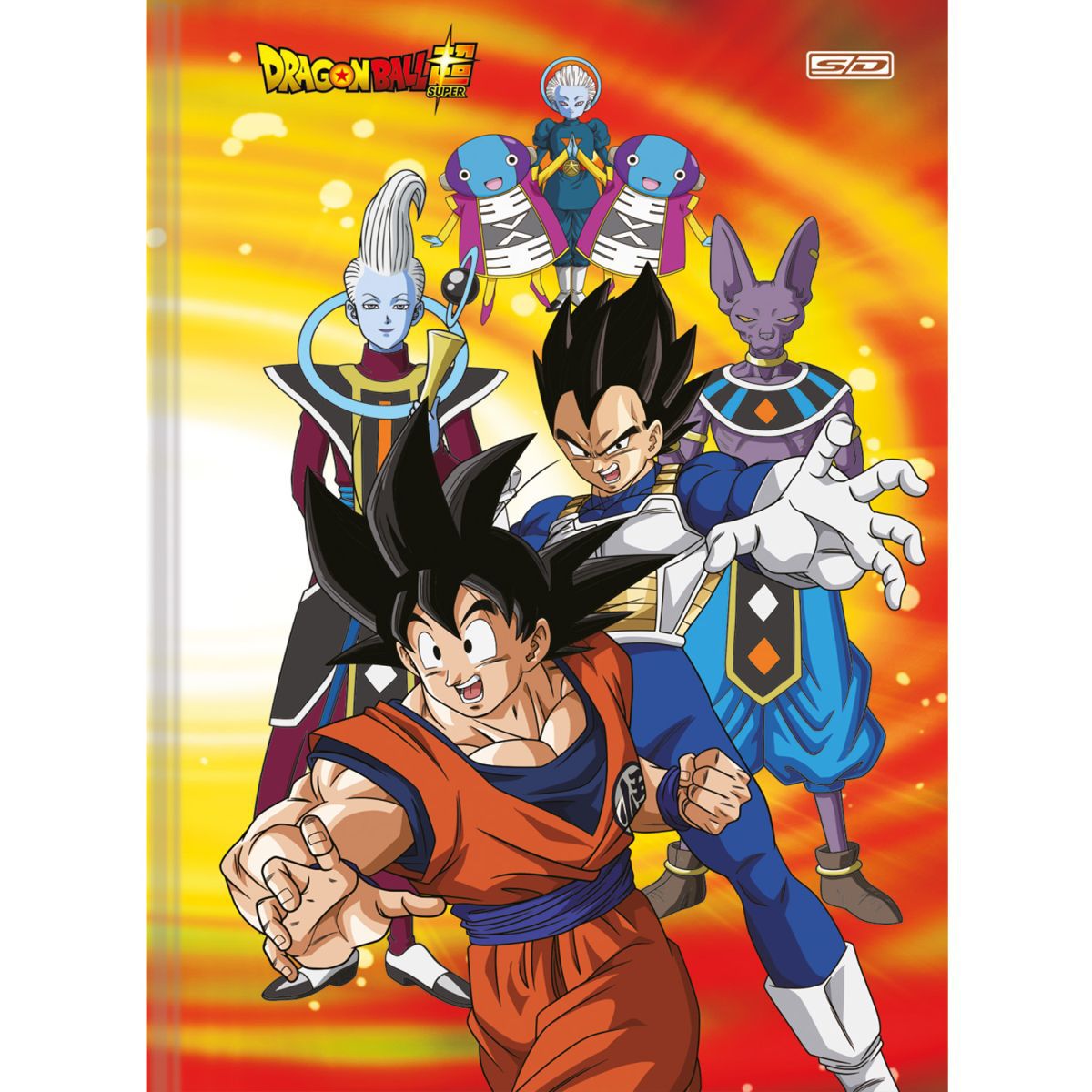 Caderno Desenho Dragon Ball Capa Dura Grande 60 Folhas - SÃO