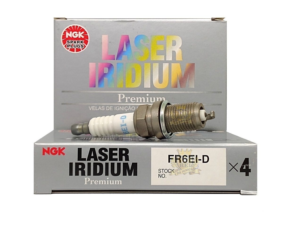 NGK FR6EI-D VELA DE IGNIÇÃO LASER IRIDIUM 4 VELAS - Rei da Ignicao
