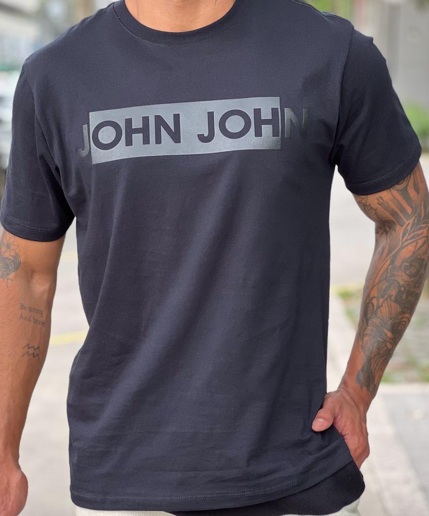 Camiseta Regular Fit Over Black John John Masculina