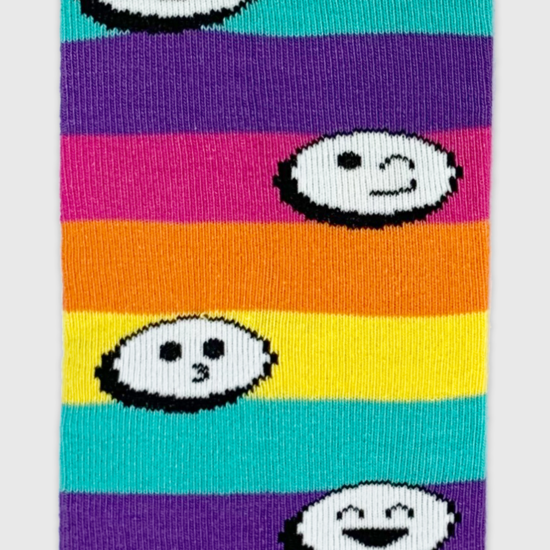 Babyhug Cotton Lycra Knit Three Fourth Length Legging Emoji & Polka Dot Print Pack Of 3 - Mutlicolor