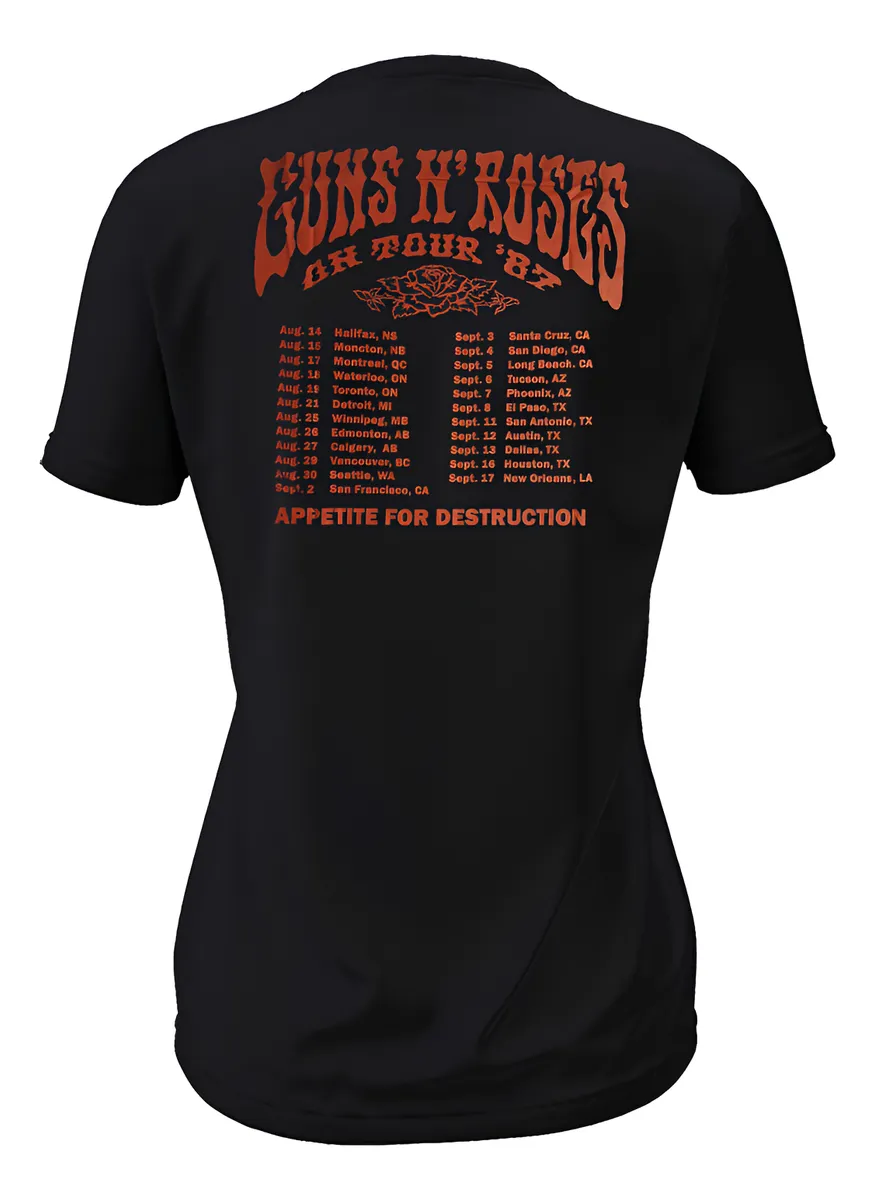 Camiseta Guns N' Roses - On Tour '87 - RockLand