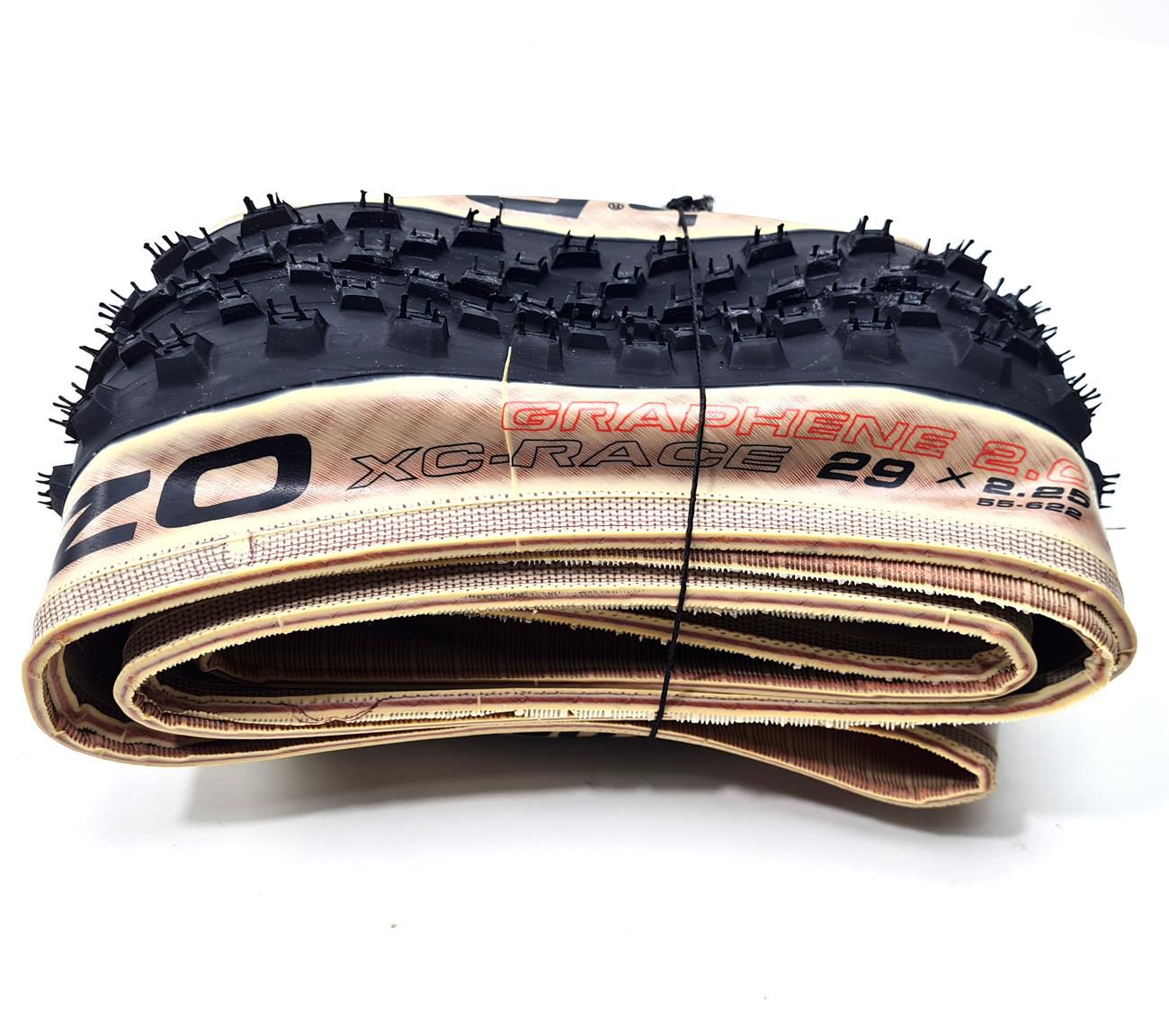 Capa G2 Sem Câmara De Ar Vittoria Barzo XC-Race 29x2,25 - Cor Preta/marrom