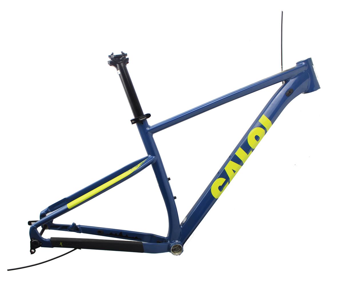 Quadro Bicicleta MTB 29 Caloi Pro Boost 2024 Azul/Amarelo Tam (M) - XCO ...