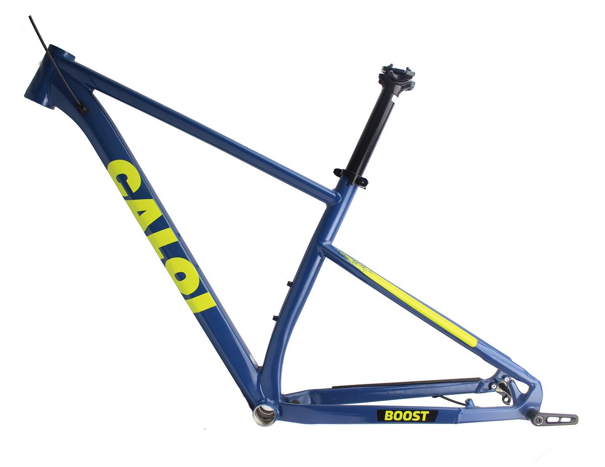Quadro Bicicleta MTB 29 Caloi Pro Boost 2024 Azul/Amarelo Tam (M) - XCO ...