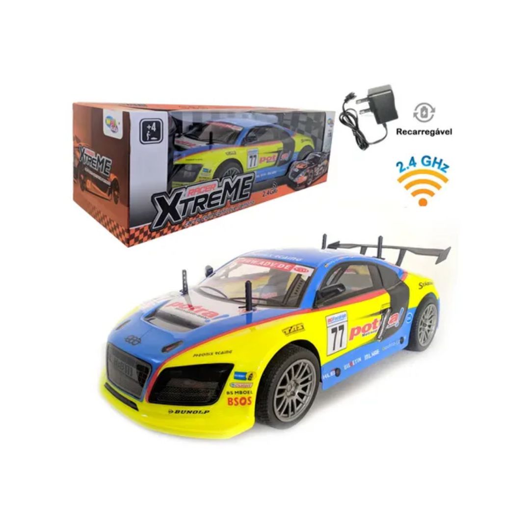 CARRO CONTROLE REMOTO 24GHZ 4 CANAIS ROCK - Prime Utilidades