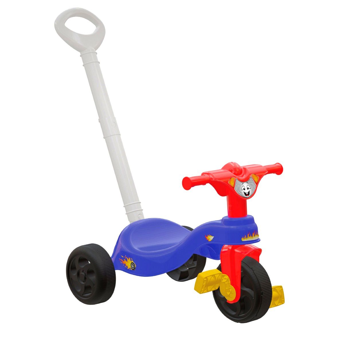 Motoca Infantil Velotrol Haste Passeio Pedal Triciclo Menino