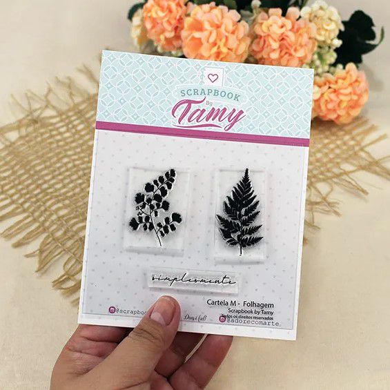 Kit de Carimbos M Folhagem Scrapbook by Tamy - Lilipop - Fancy Goods