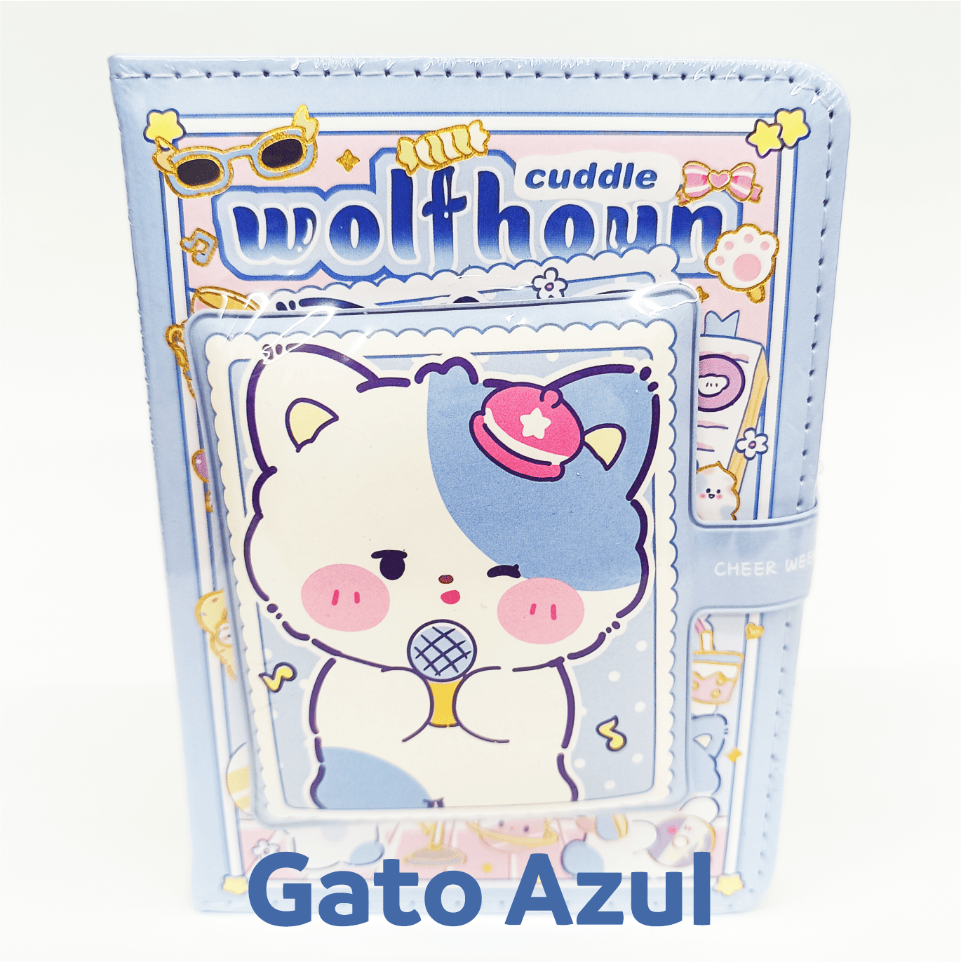 Caderno Brochura Com Folhas Ilustradas e Fecho Magnético A6