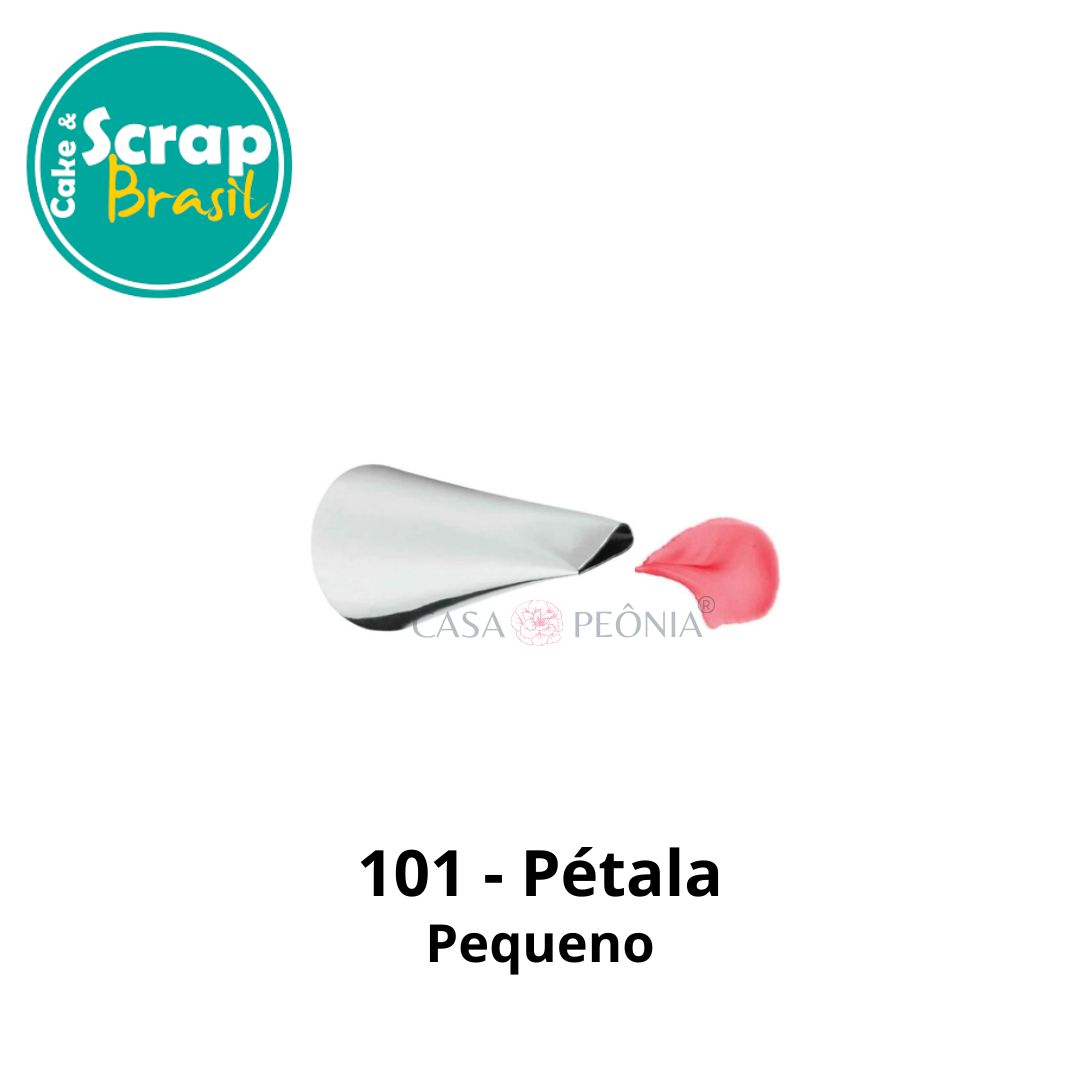 Comprar Bico de Confeitar Pétala 101 Pequeno Aço Inox - CASA PEÔNIA