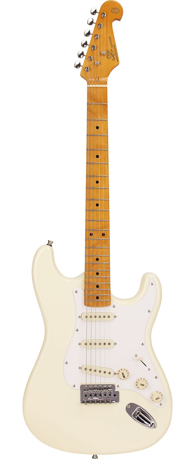 Guitarra Elétrica Stratocaster Sx SST57 Branco Vintage Series