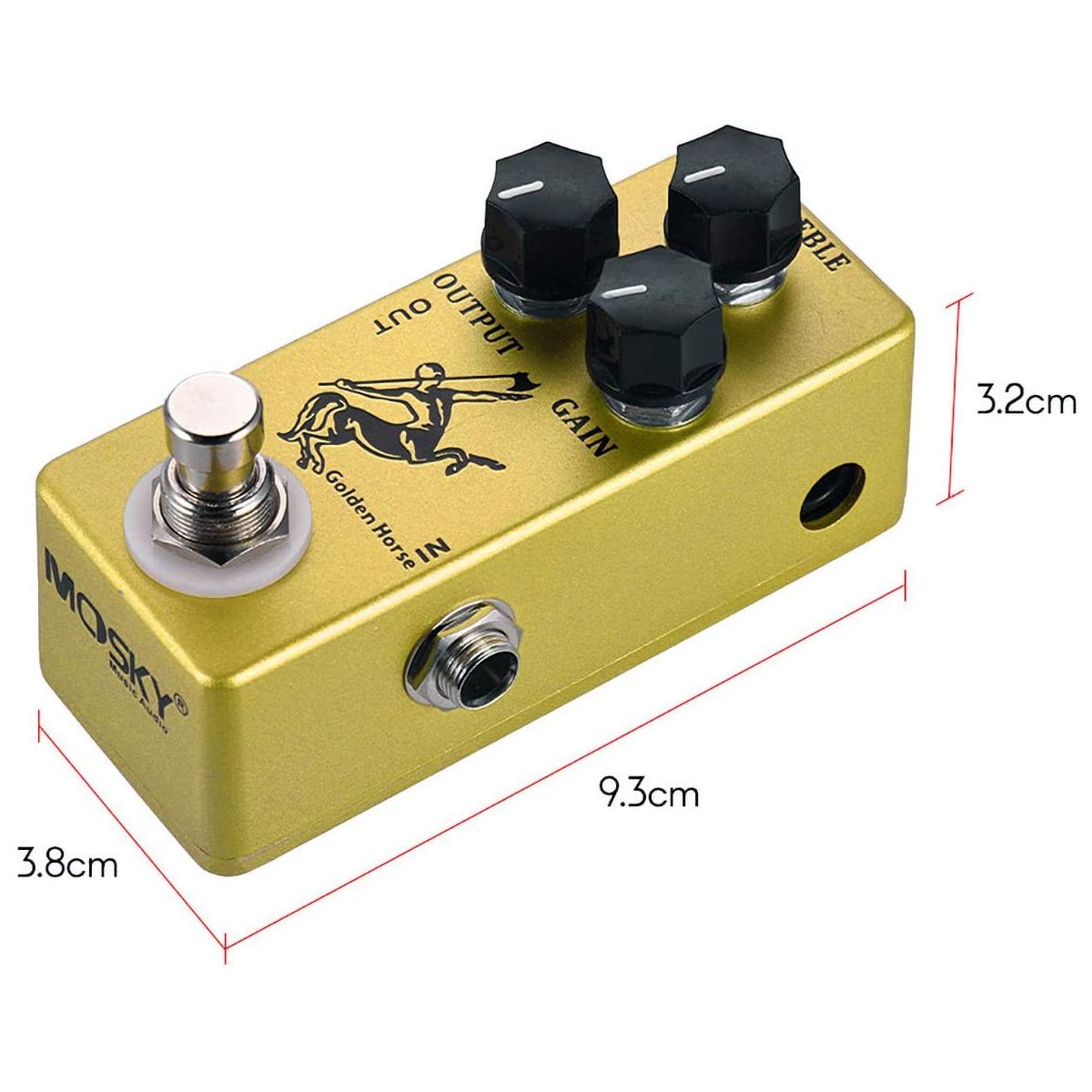 Pedal De Efeito Overdrive Golden Horse Clone Klon Centaur