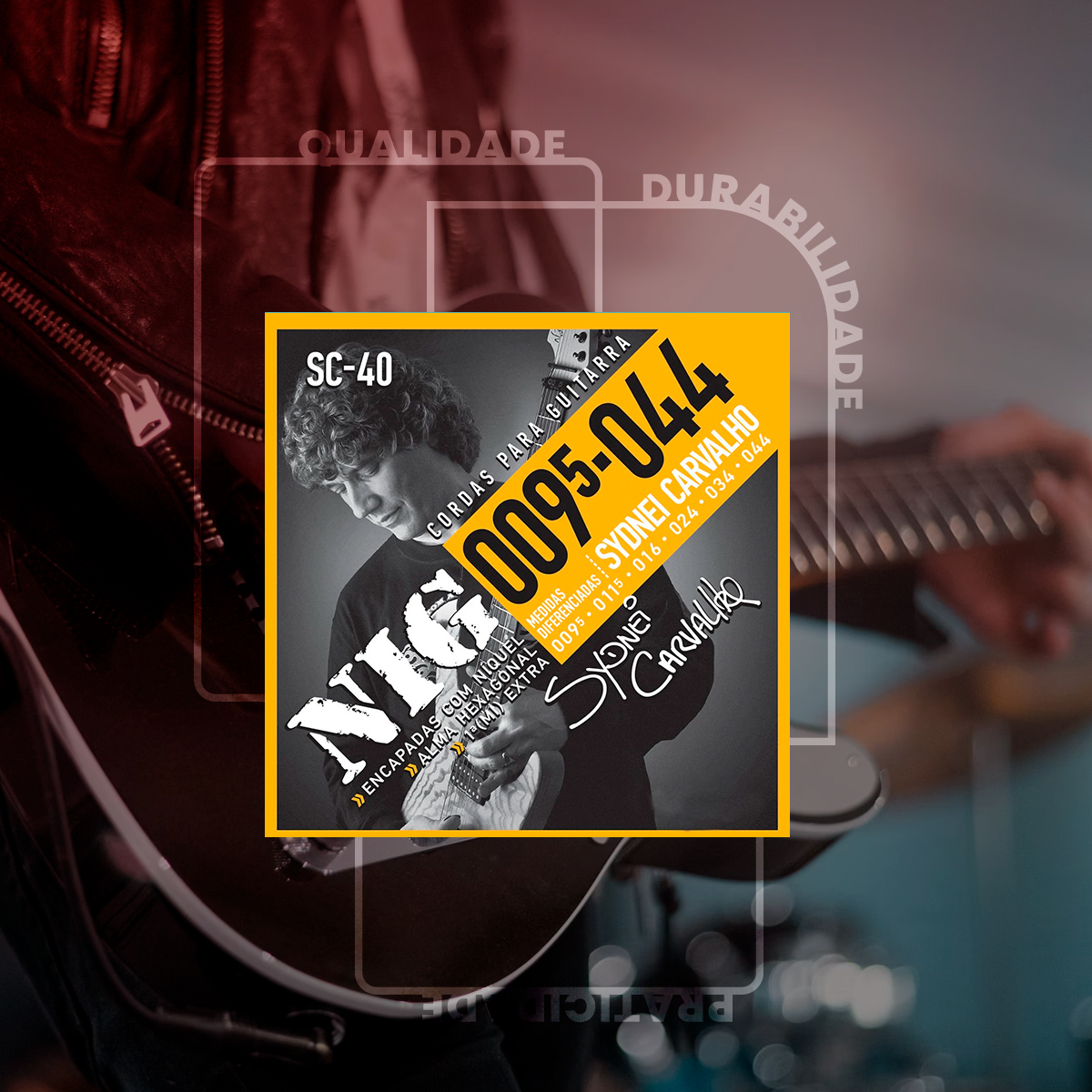 Cordas Para Guitarra Nig Sydnei Carvalho 009,5 | Encordoamentos