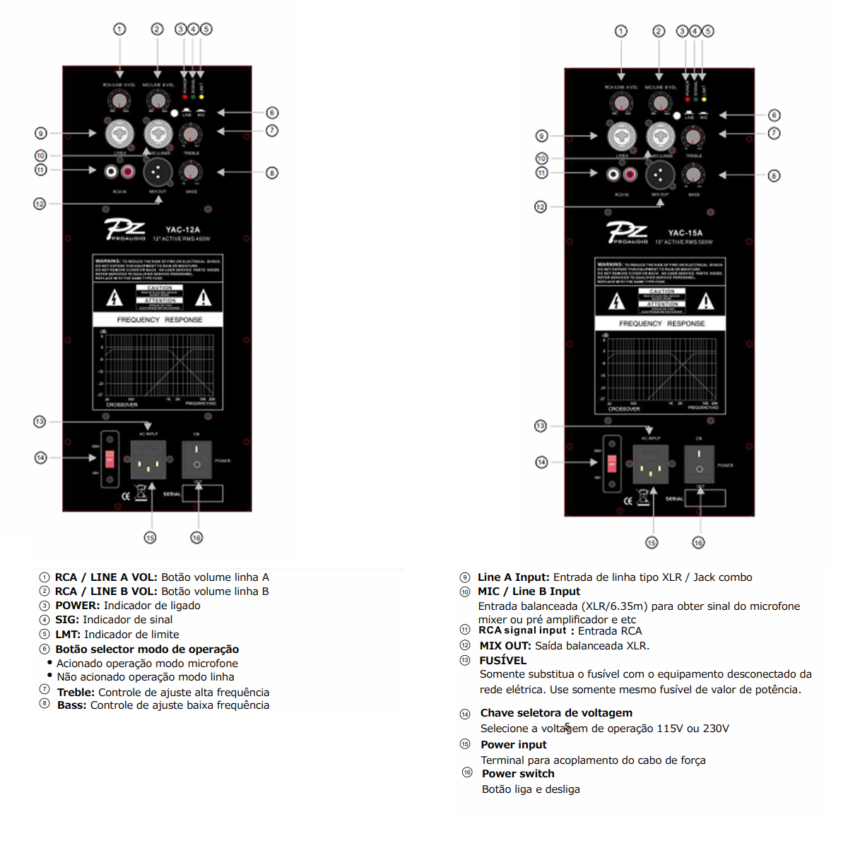 Caixa De Som Ativa Profissional PZ Proaudio 10