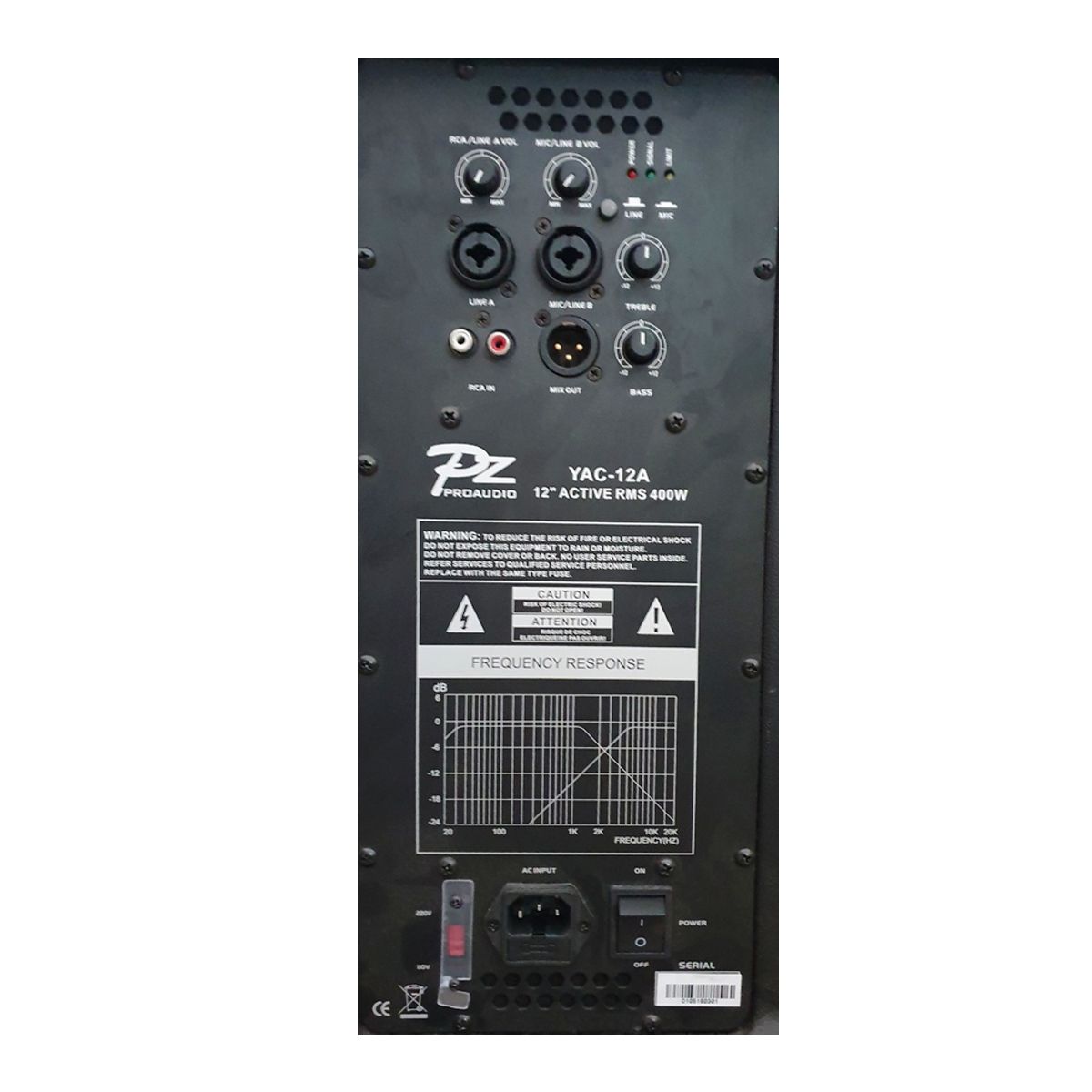 Caixa De Som Ativa Profissional PZ Proaudio 12
