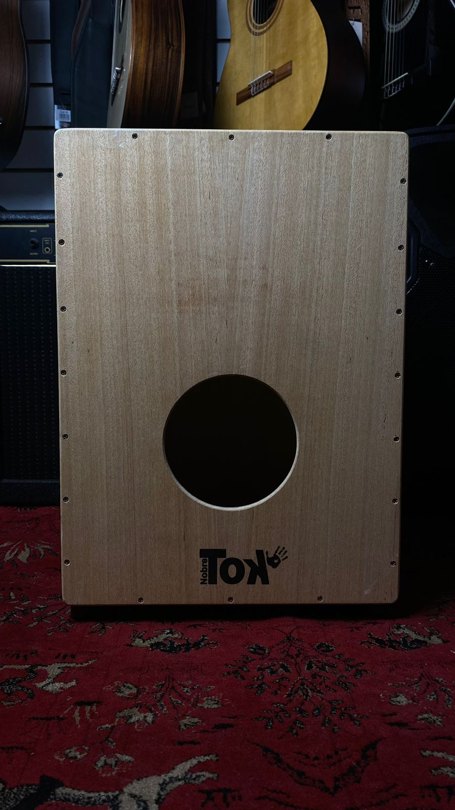 Cajon Acustico Nobre Tok Preto Modelo 300 Usado American Musical e