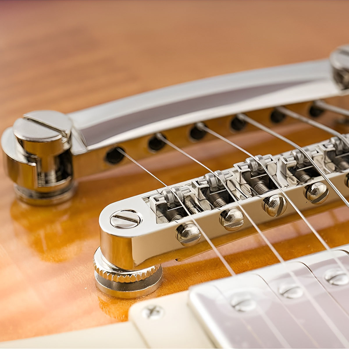 Gold Locking Tune-O-Matic Guitar Bridge Tailpiece Sets For LP Les Paul - Foto 9