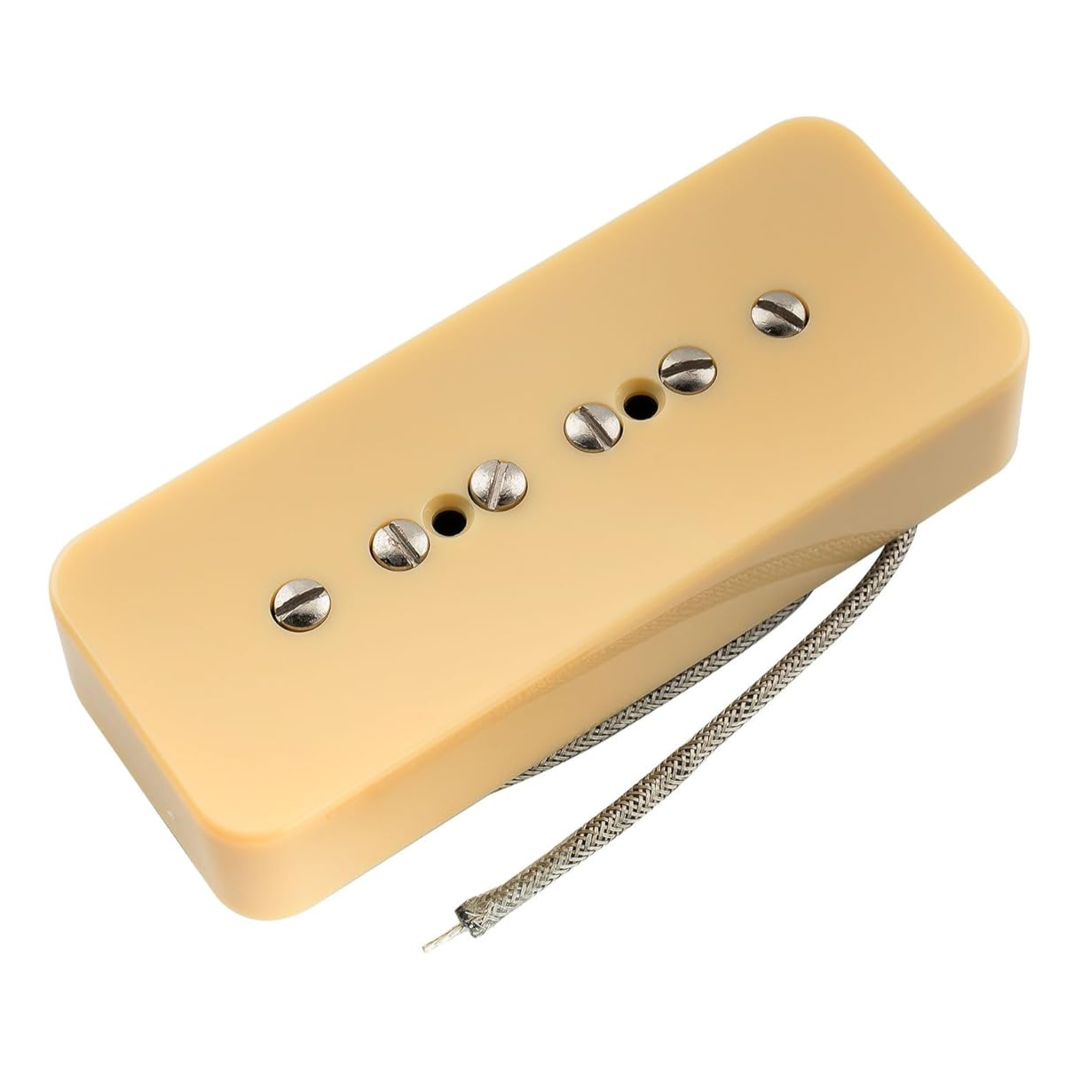 Captador Fleor P90 Vintage Alnico 5 Creme Guitarra Ponte