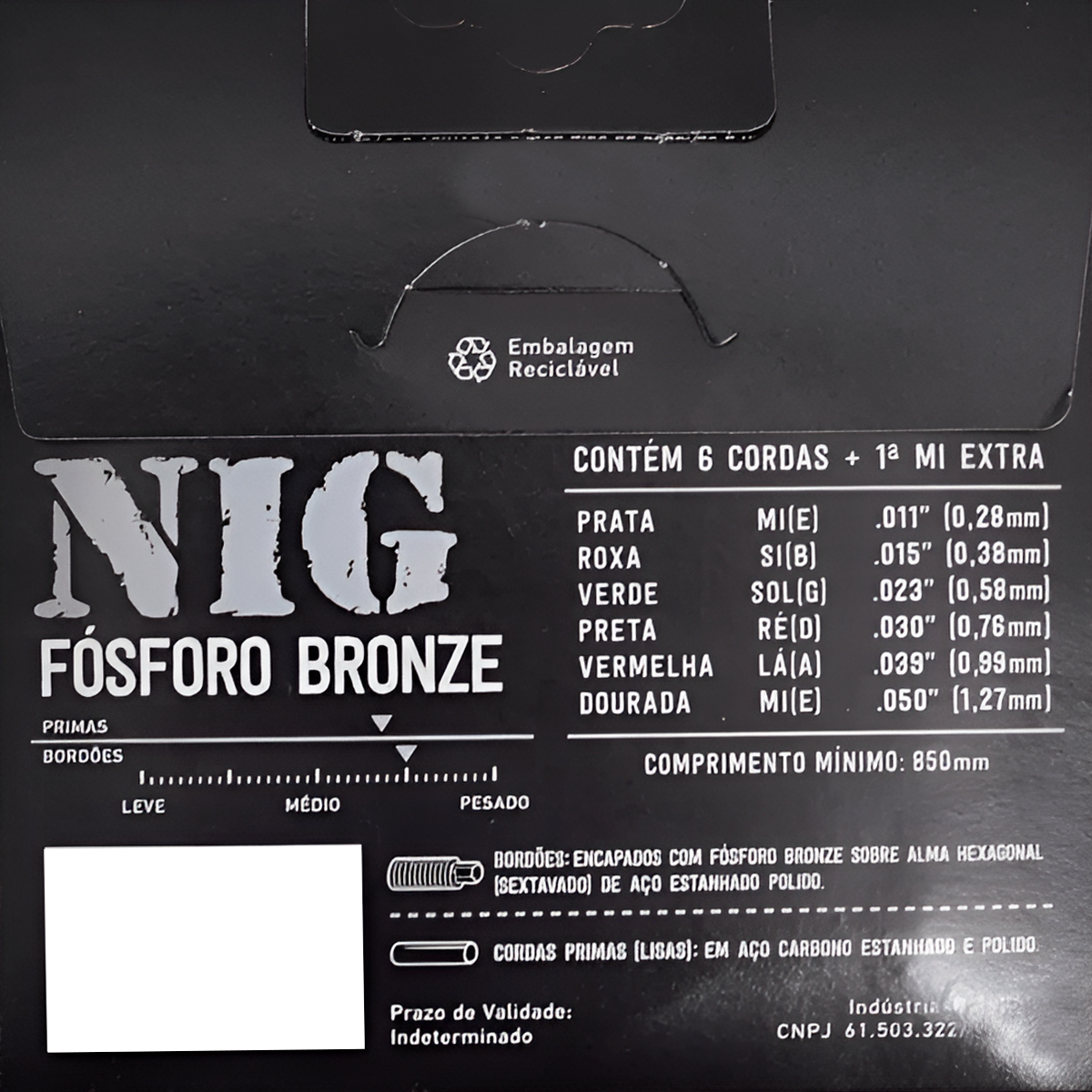 Encordoamento Fósforo Bronze Para Violão | Cordas | American