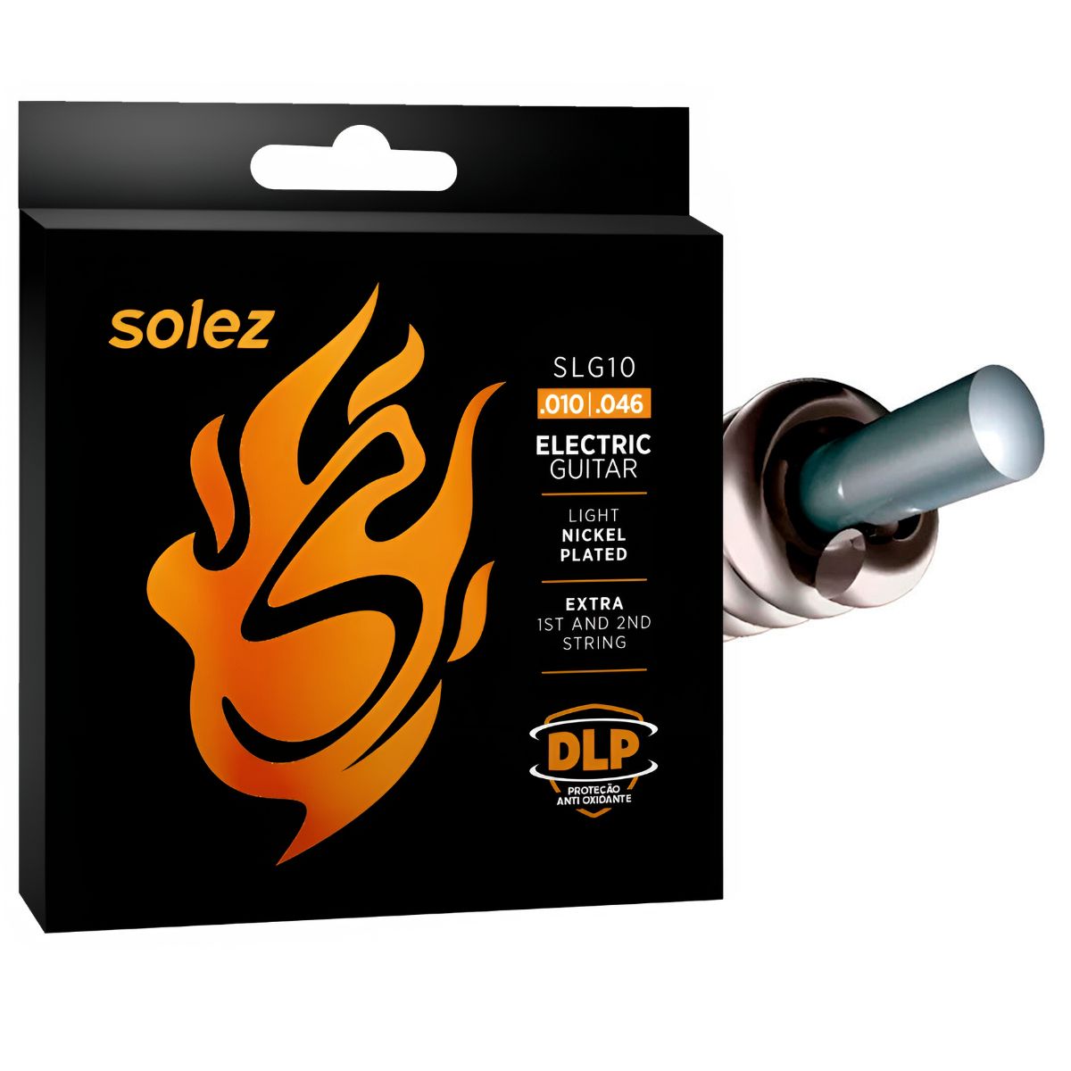 Encordoamento Para Guitarra Solez 010 Níquel | Cordas - American