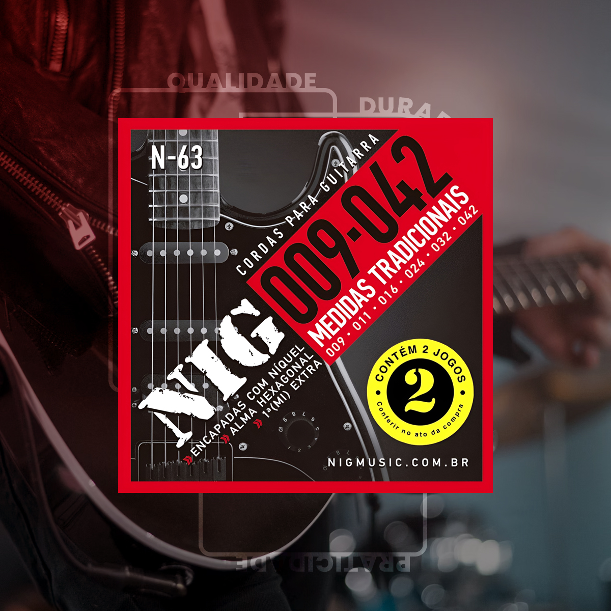 洋楽 Fiveten nitegear 2003 indie R&B Jogo de Cordas Para Guitarra Nig 009 | Cordas | American Musical