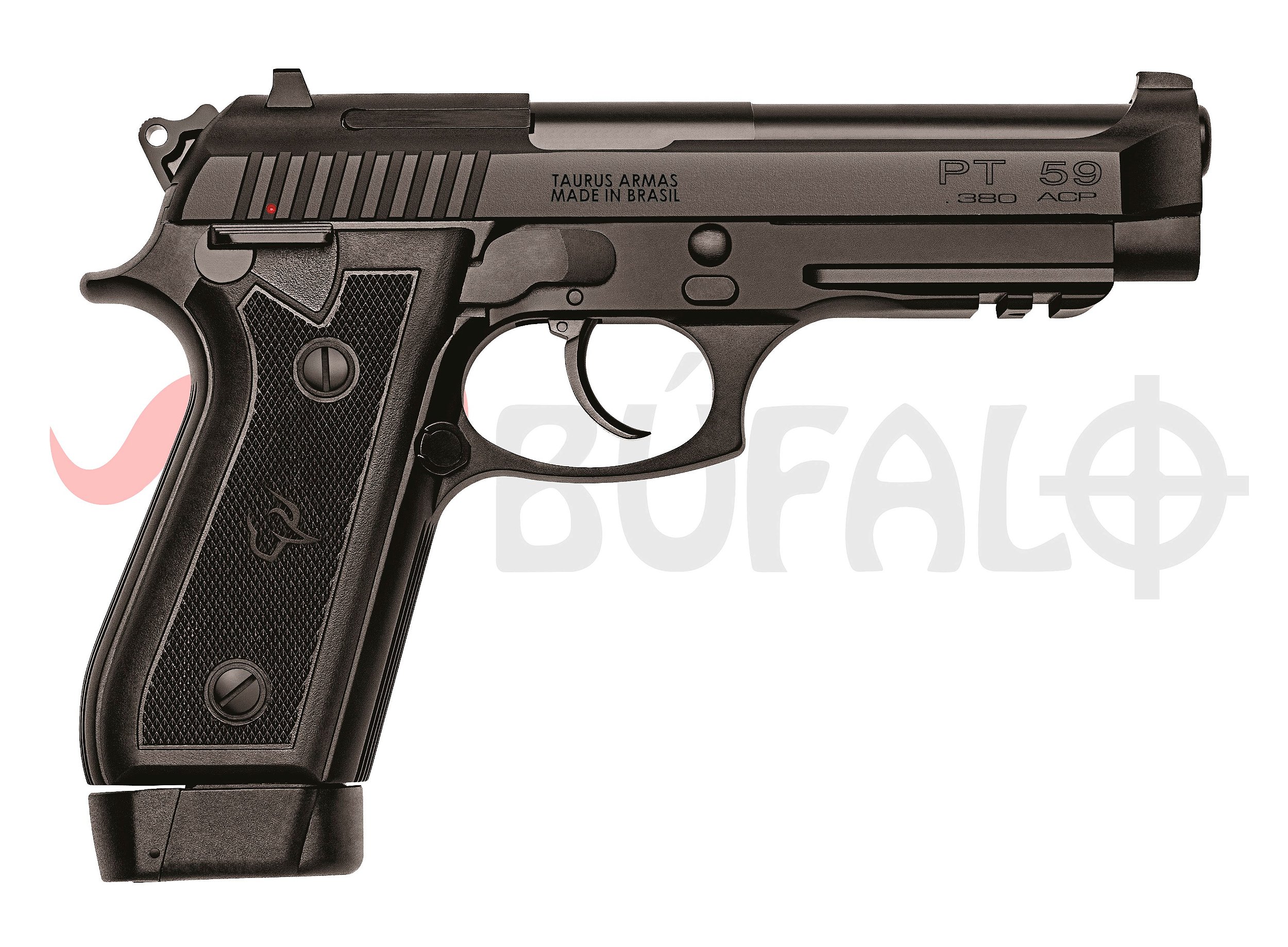 Pistola Taurus 59S Calibre .380 ACP Inox Fosco