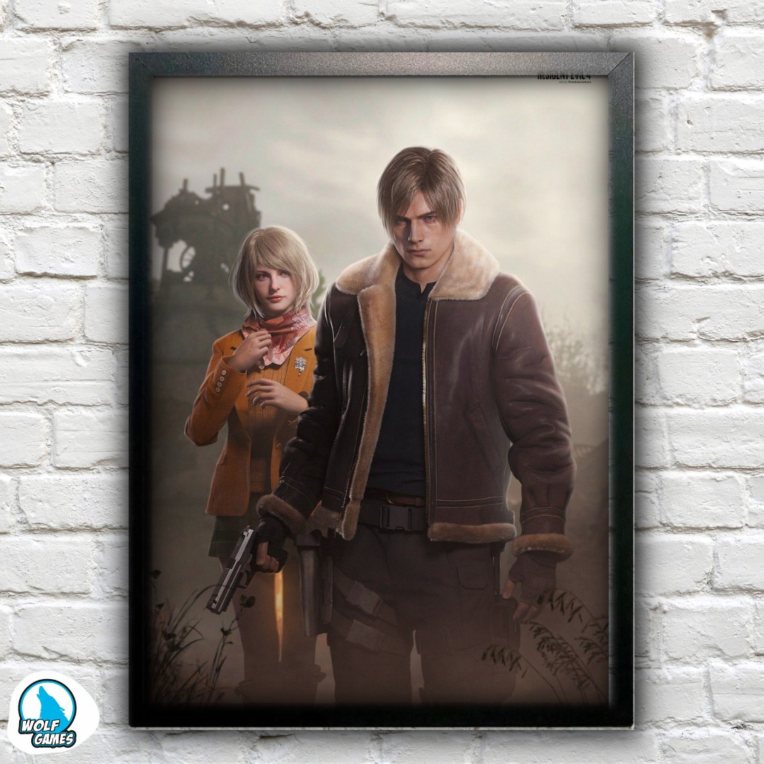 Quadro Decorativo Games Resident Evil 4 Remake