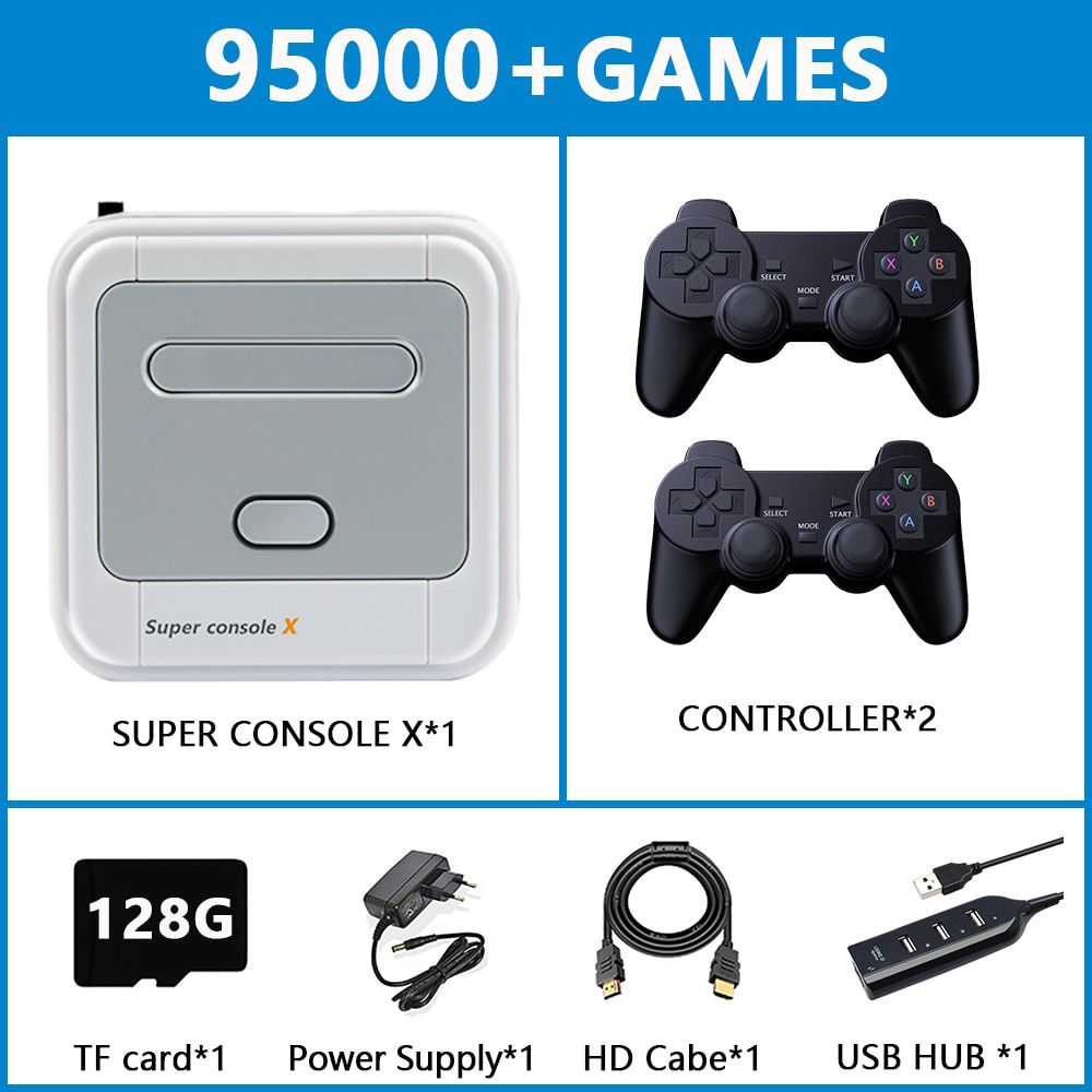 super game retro box 20 mil jogos 64GB com 02 controles de PS2