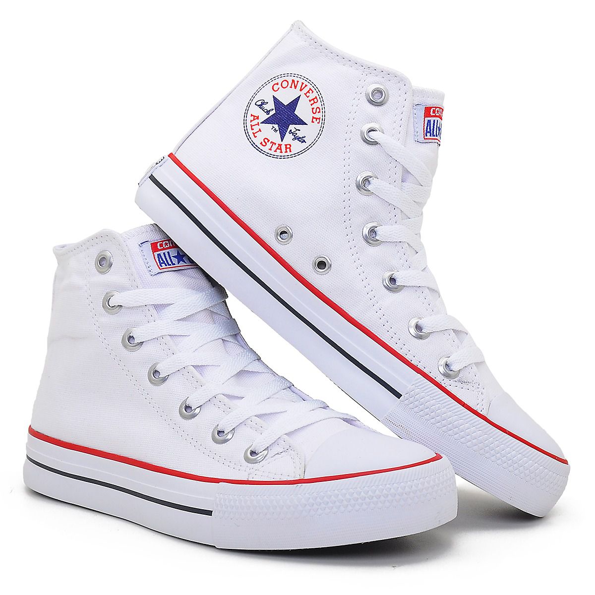 All Star Cano Alto Vermelho Masculino Feminino oferta