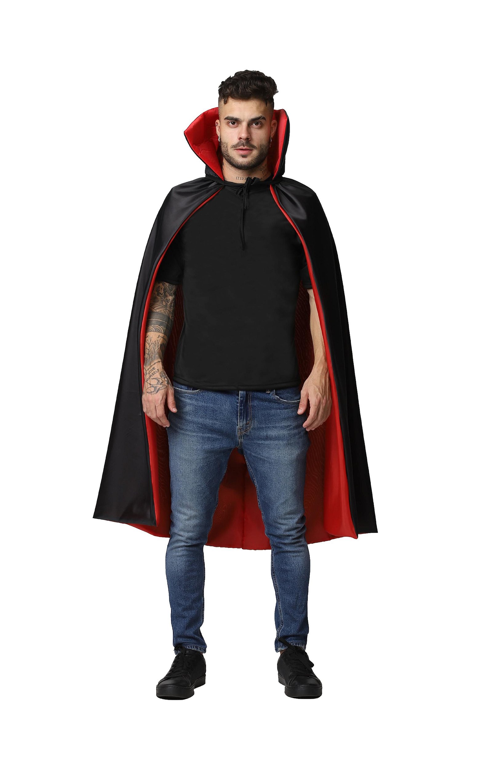 Compre Fantasia masculina de vampiro para halloween, capa com capa para  adulto, morcego sangrento, festa engraçada de cosplay