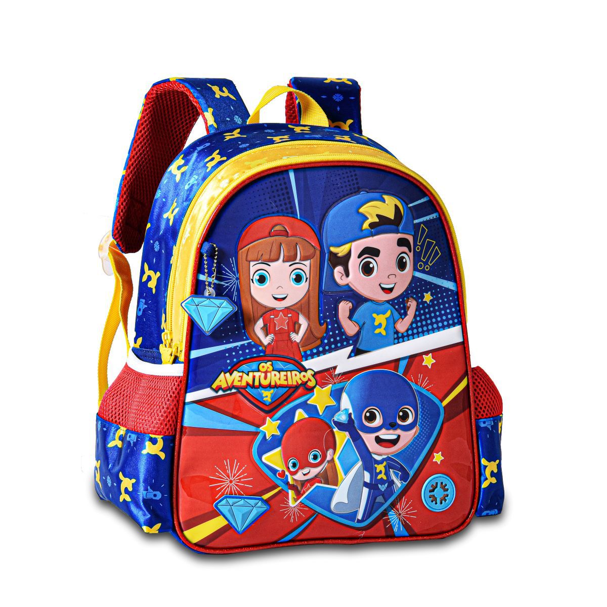 Mochila Infantil Aventureiros Luccas Neto Com Som - 2023 - P - 7 Artes  BrinQ Fantasias