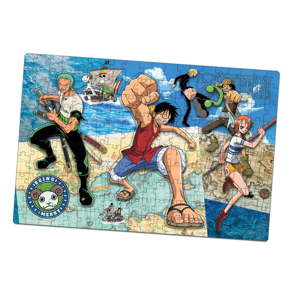 Quebra Cabeça One Piece Luffy 200 Peças Puzzle - 7 Artes BrinQ Fantasias
