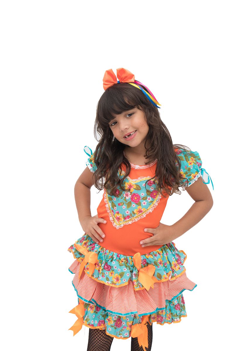 Vestido de caipira infantil chic 2025